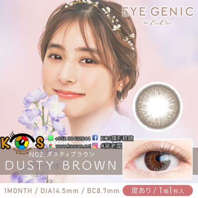 N02 EYEGENIC DustyBrown アイジェニック ダスティブラウン N02 EYEGENIC DustyBrown アイジェニック ダスティブラウン